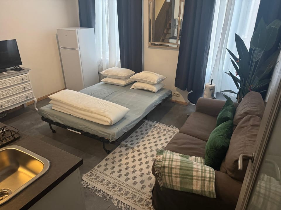 Bed, TV and multimedia, Living room