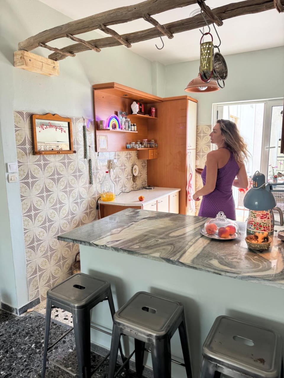Seaside Retro Gem in the Heart of Karystos Apartment in Decentralized Administration of the Aegean