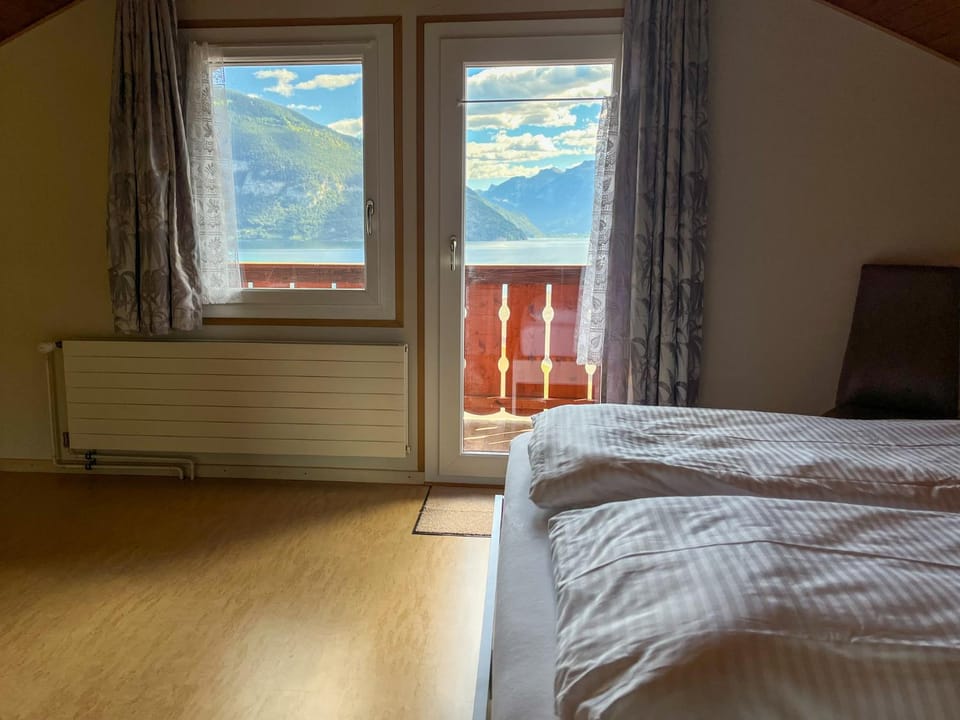 Bed, Natural landscape, Bedroom