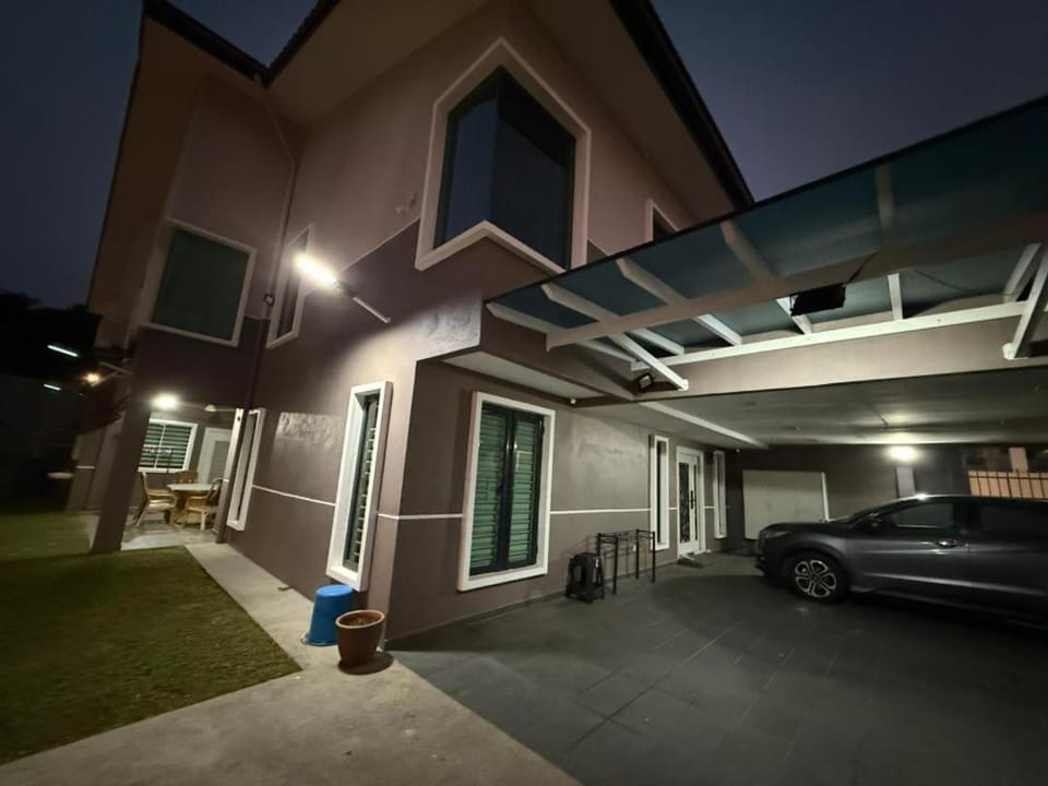 Property building, Night, Parking