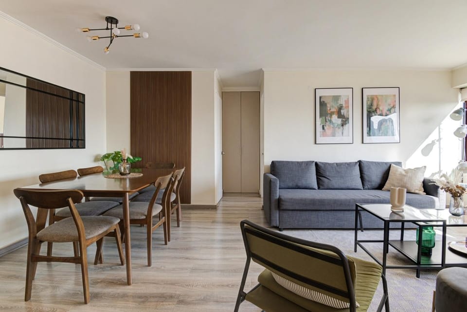 Unico. 7 pax. Ideal flia. Amplio. 3 dormitorios. Apartment in Providencia
