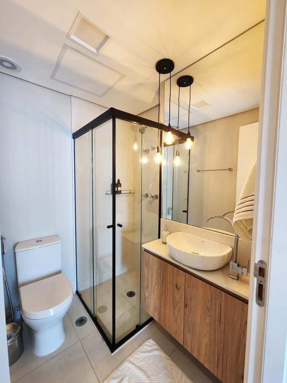 Shower, Toilet, Bathroom, towels