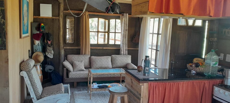 A rustic-style cabin on the wetland Cabin in Maldonado Department, Uruguay