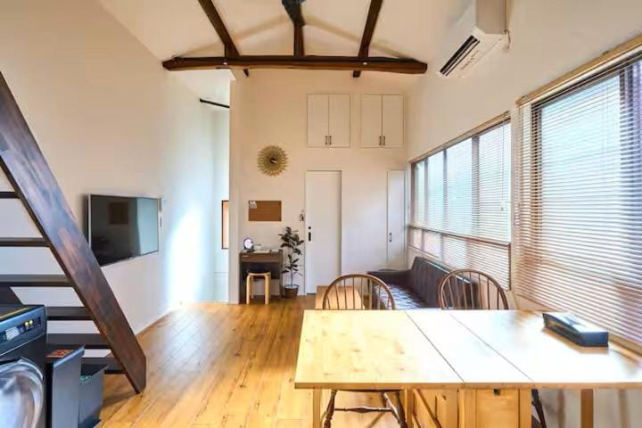 Dining area, air conditioner