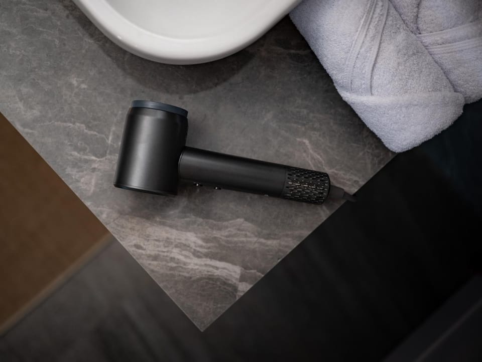 Bathroom, hair dryier