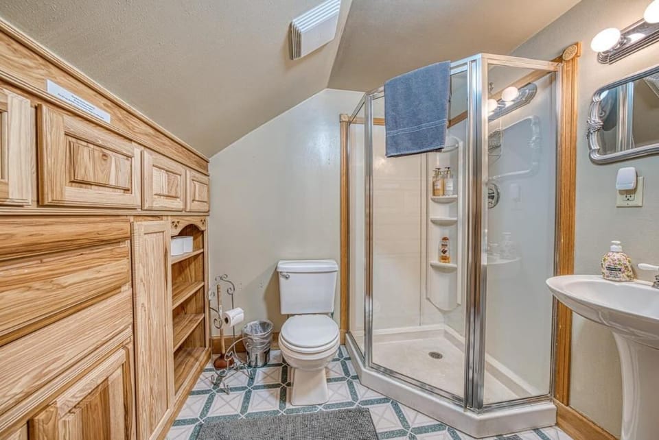 Shower, Toilet, Bathroom, towels