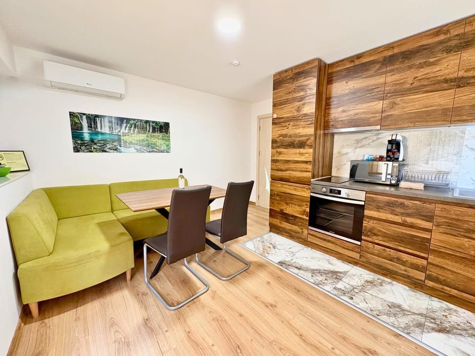 Living room, kitchen