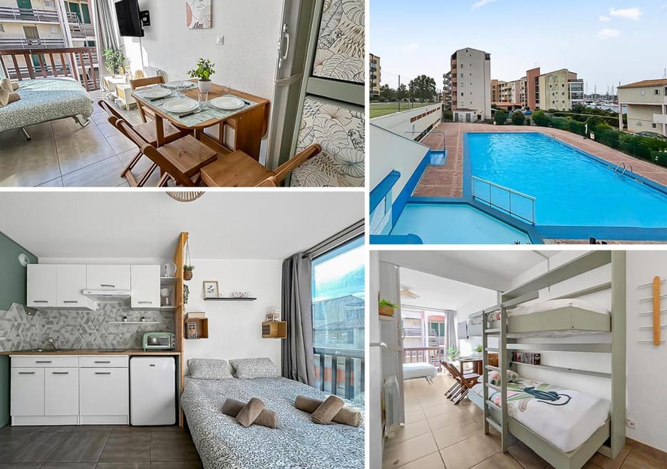 Piscine, Tennis & Vue sur le Port Apartment in Agde