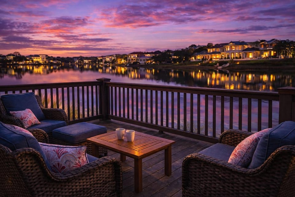 Margarita Villa A - Waterfront villa, steps to beach, heated pool, beach gear House in Destin