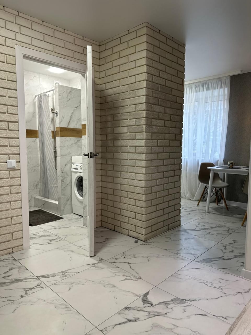 Shower, washing machine
