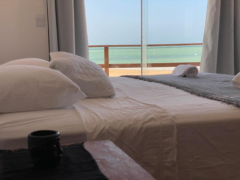 Bed, Natural landscape, Photo of the whole room, Bedroom, Sea view, towels