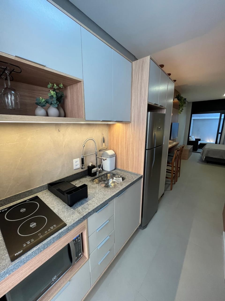 Studio moderno com piscina e academia na Liberdade Apartment in Sao Paulo City