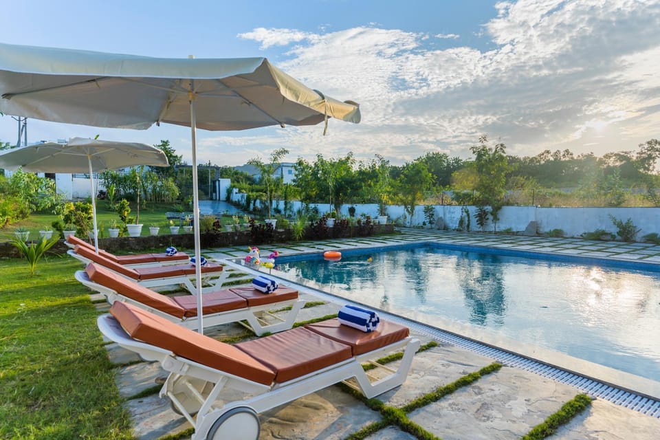 Pool view, Swimming pool, Swimming pool, sunbed