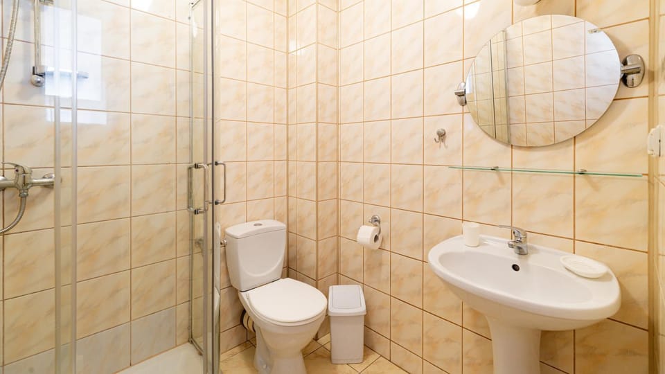 Shower, Toilet, Bathroom, towels