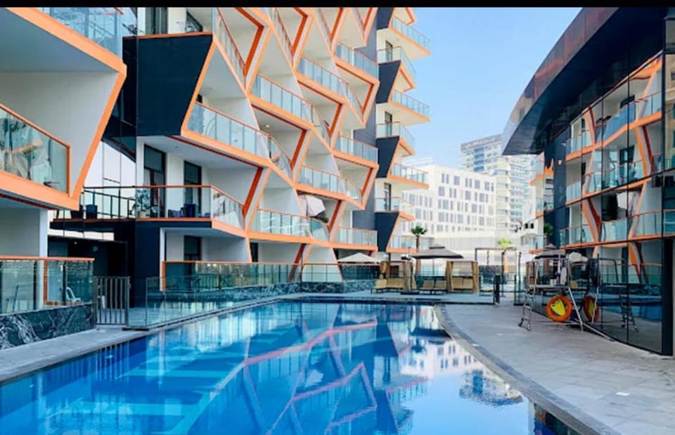 Property building, Pool view, Swimming pool