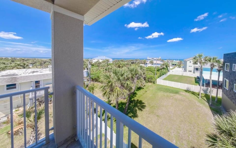 Luxury Ocean View Home with Pool & Spa steps to the beach fenced yard House in Palm Coast