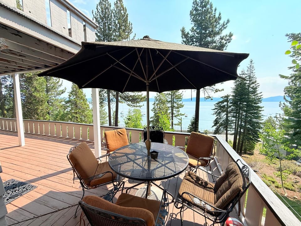 Balcony/Terrace, Dining area, Lake view