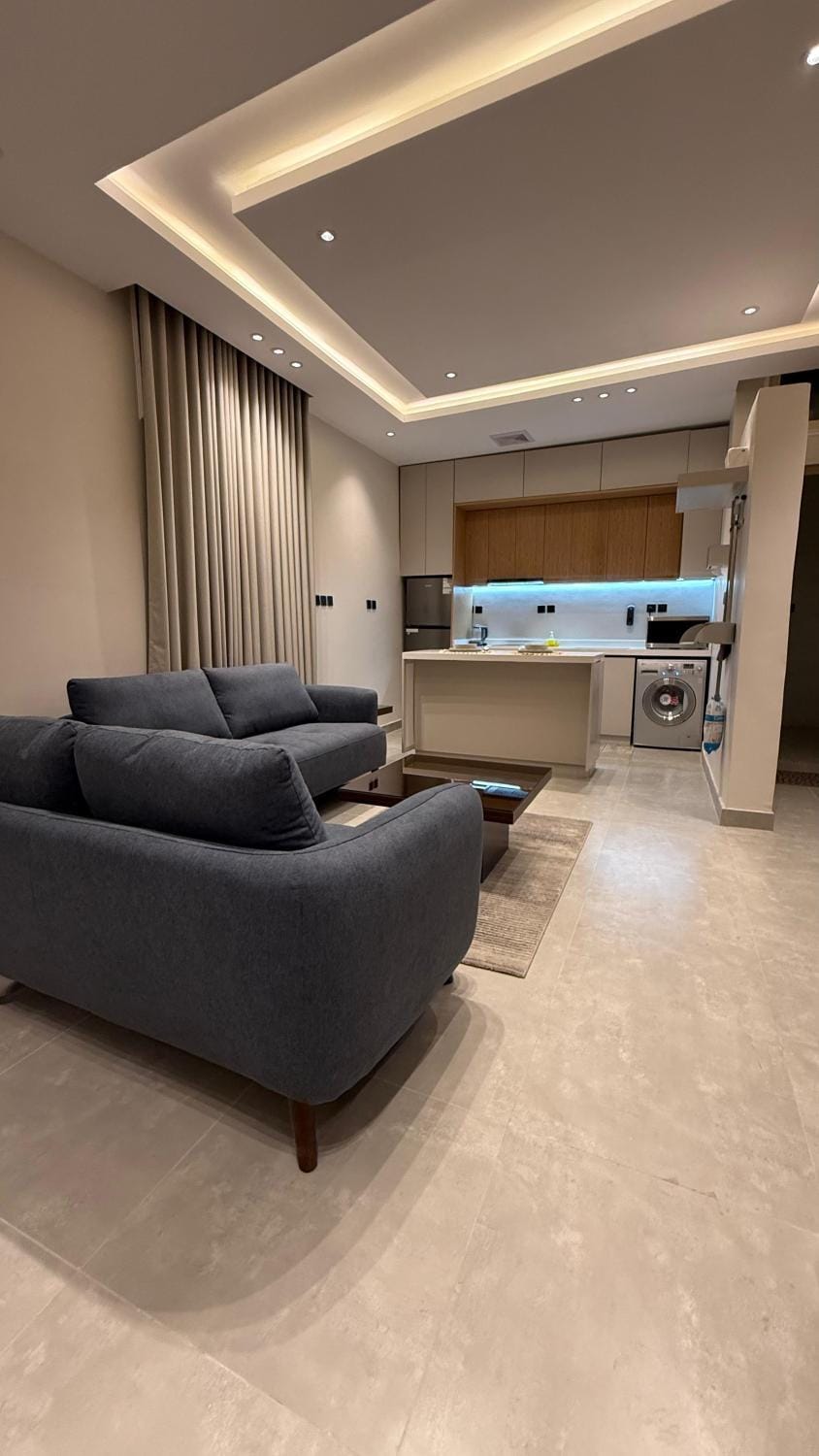 Kitchen or kitchenette, Living room, Seating area, minibar