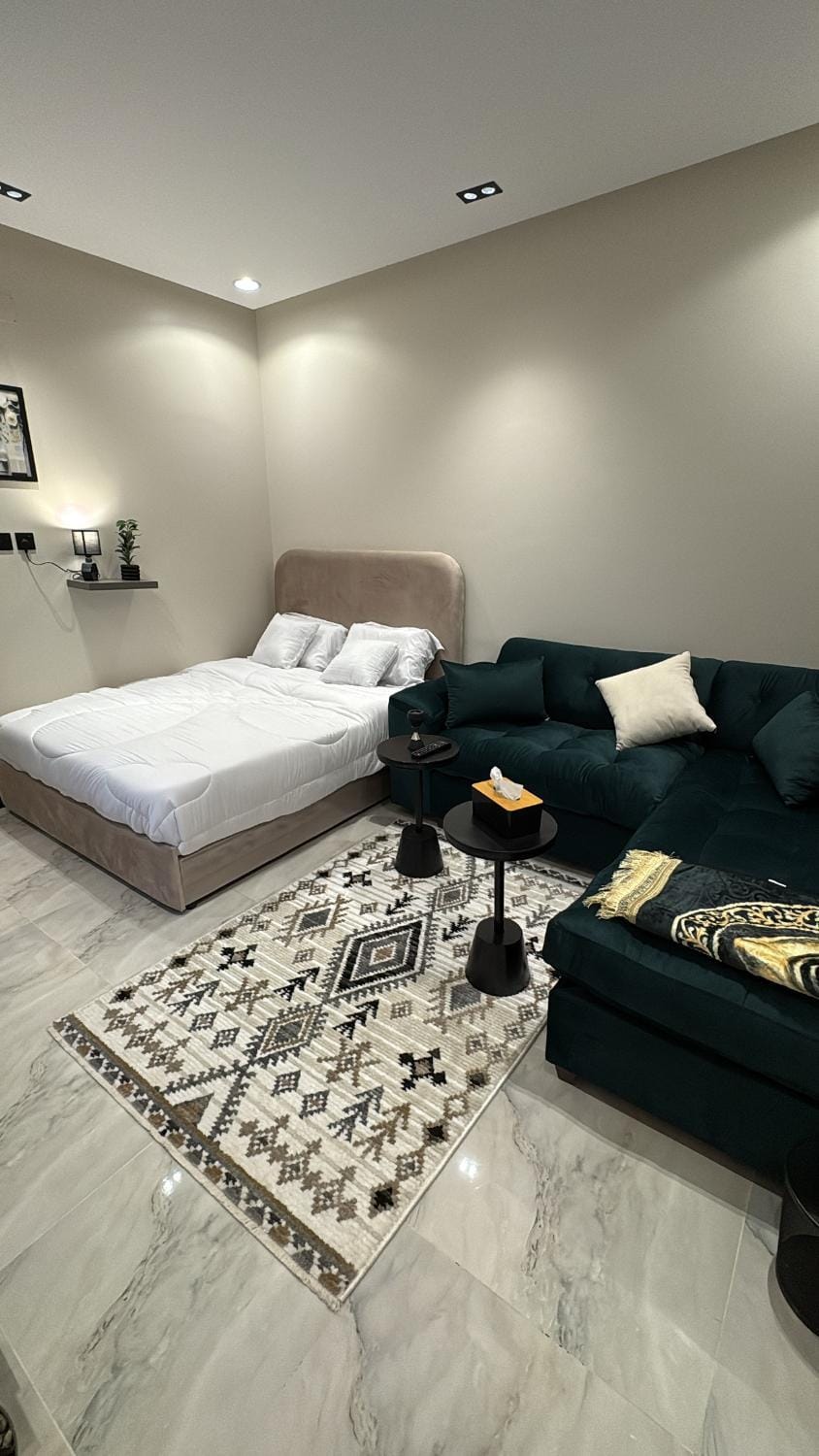 Bed, Living room, Photo of the whole room, Seating area, Bedroom
