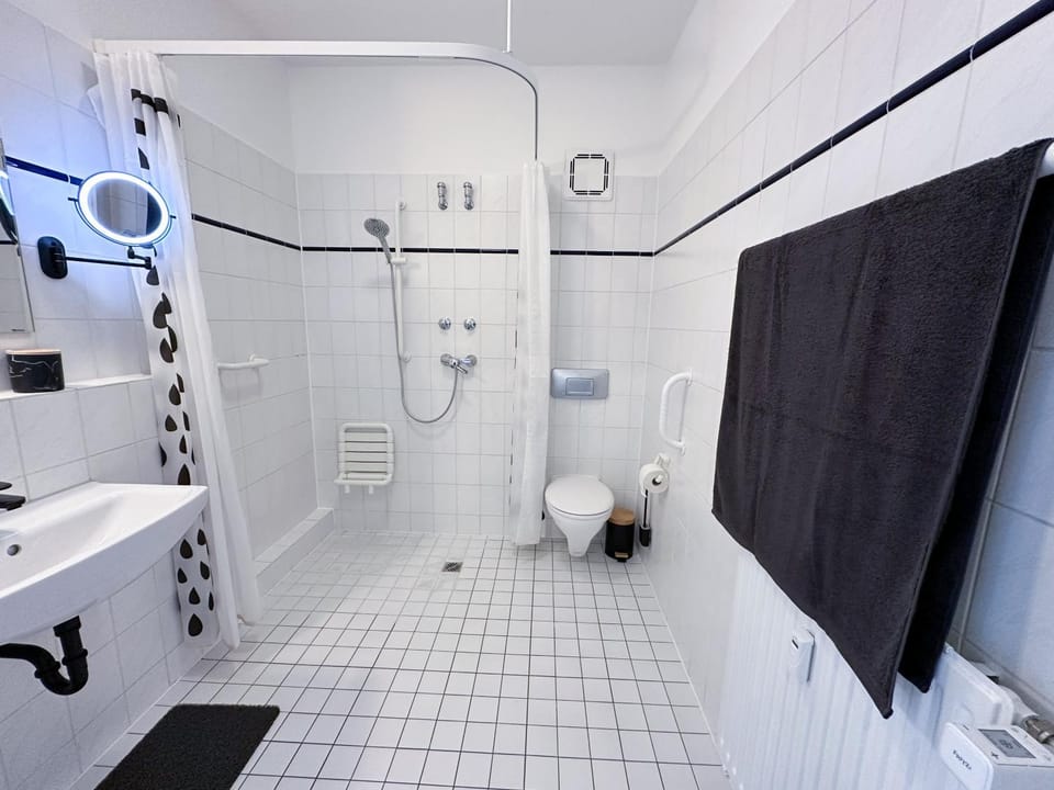 Shower, Toilet, Bathroom, towels