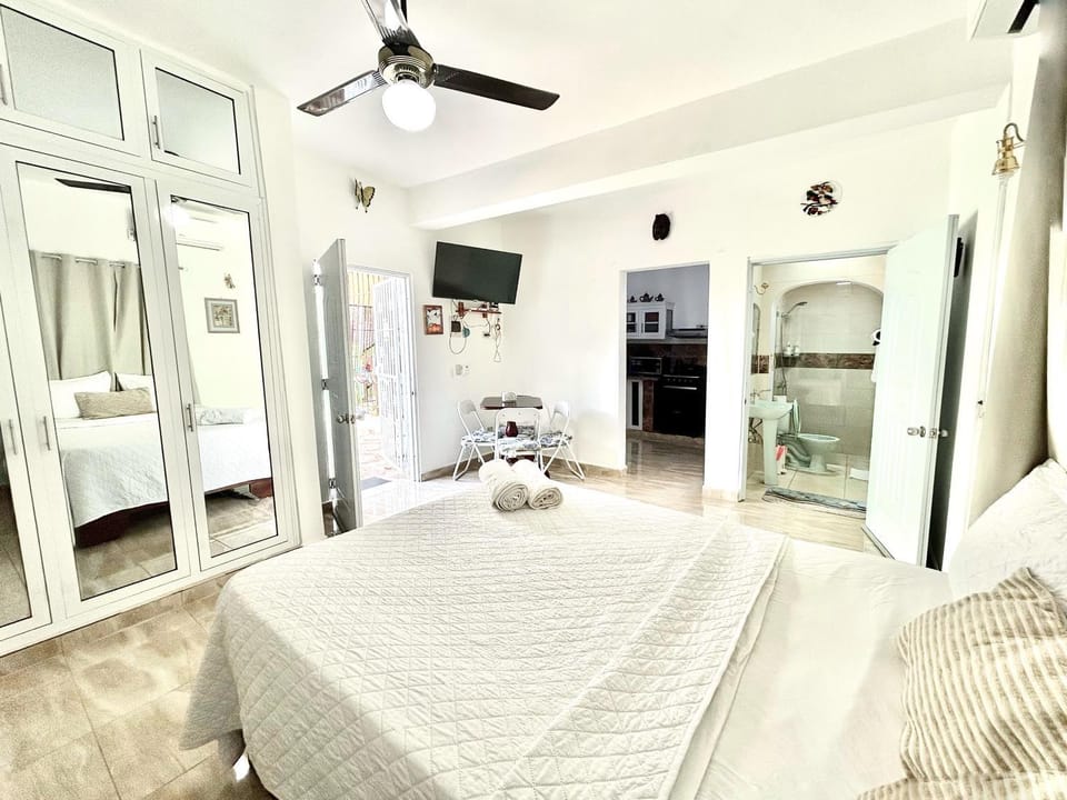 Bed, TV and multimedia, Photo of the whole room, Bedroom, wardrobe, air conditioner