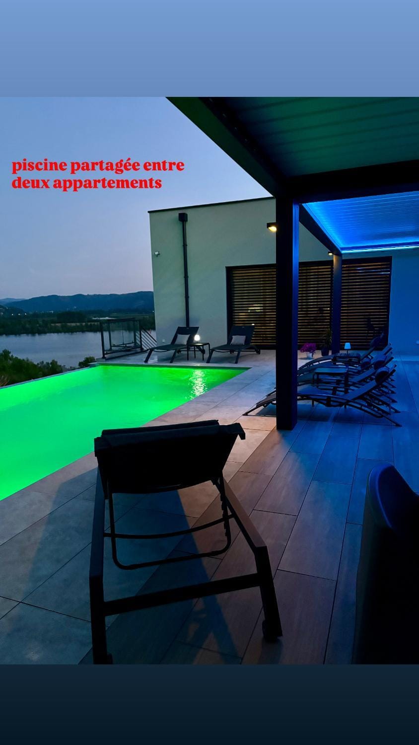 Natural landscape, Balcony/Terrace, Pool view, Swimming pool, sunbed