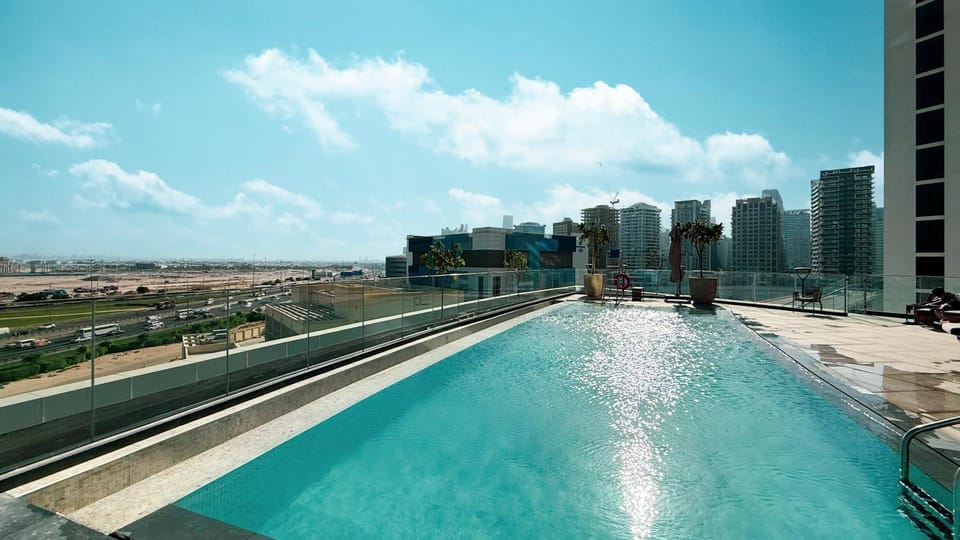 Property building, City view, Pool view, Swimming pool