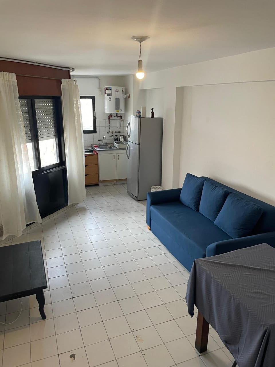 Kitchen or kitchenette, Living room, Dining area