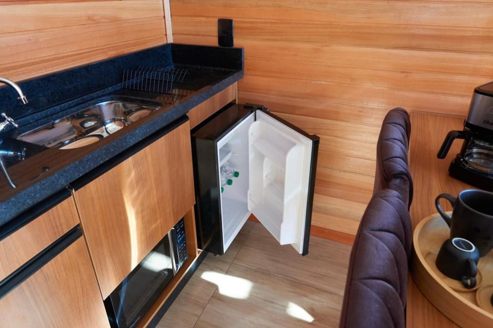 Kitchen or kitchenette, minibar