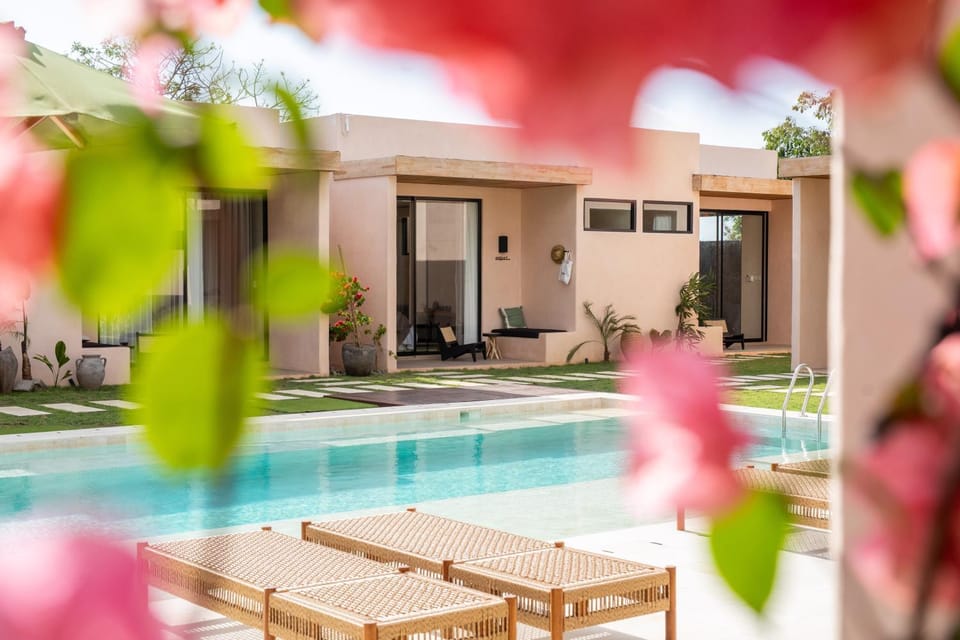 Garden view, Pool view, Swimming pool, sunbed