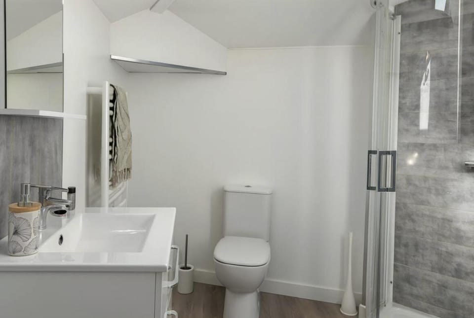 Shower, Toilet, Bathroom, towels