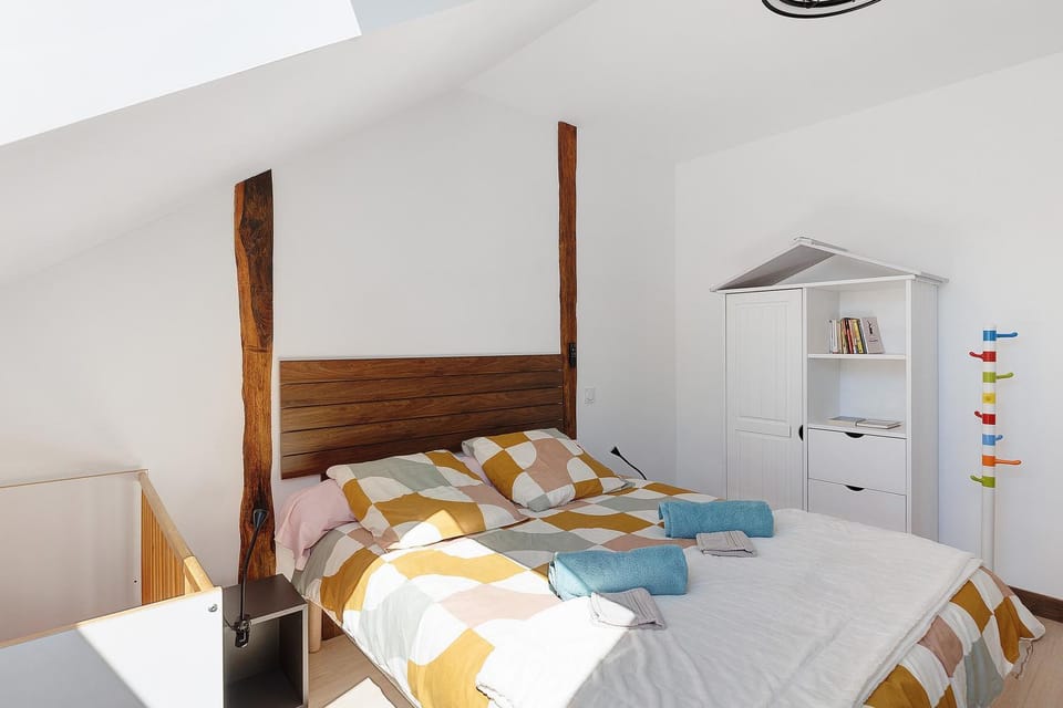 Property building, Living room, Bedroom