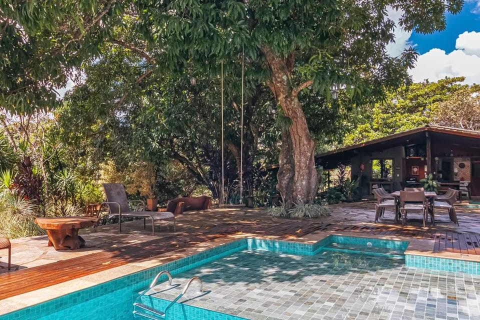 Garden, Pool view, sunbed
