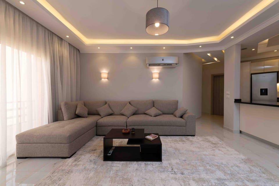 Living room, Seating area, air conditioner