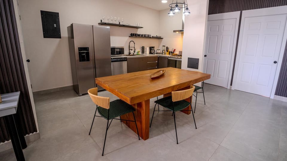 Property building, Living room, Dining area
