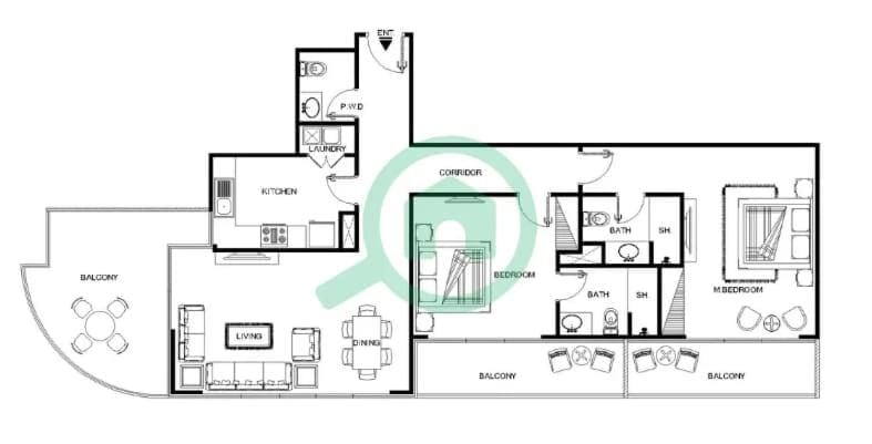 Free housekeeping visits during your stay - StayShort - Dubai Marina 2 bed for 4 in a Great Location Apartment in Dubai