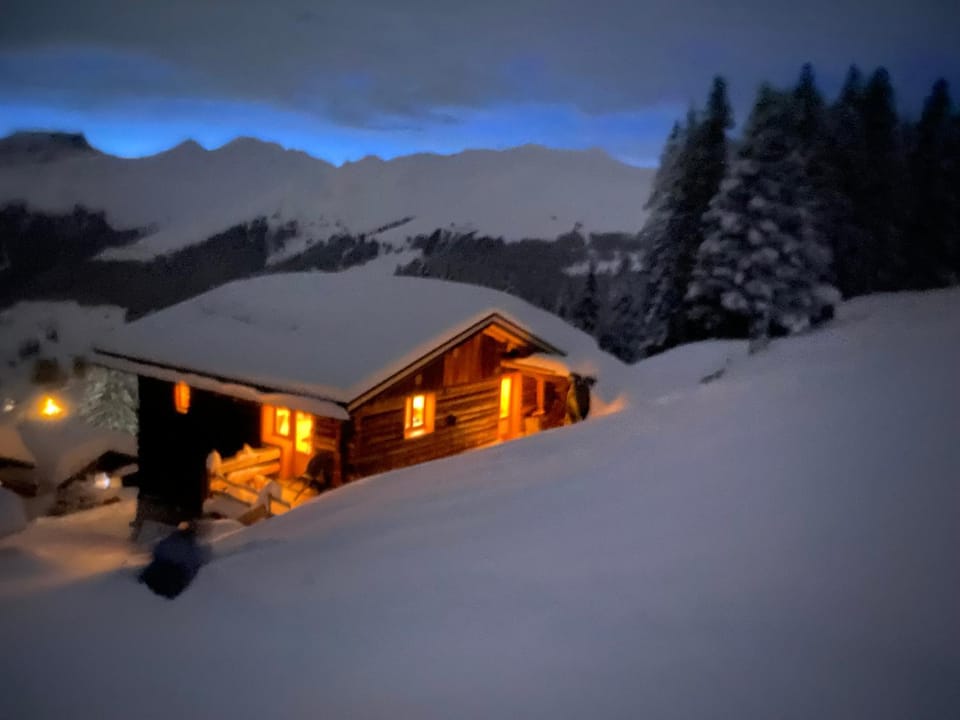 Property building, Night, Natural landscape, Winter