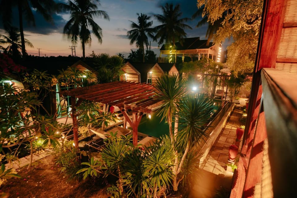 Night, Garden, Garden view