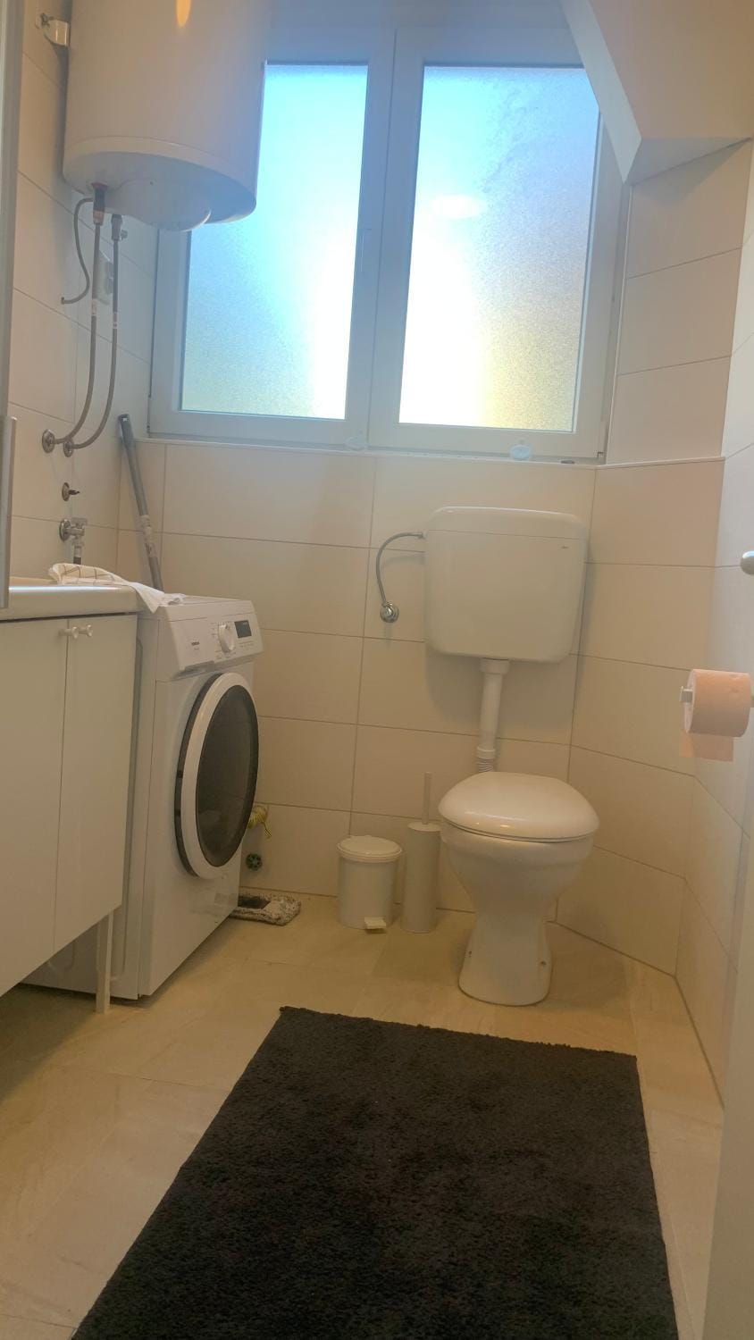 Toilet, washing machine