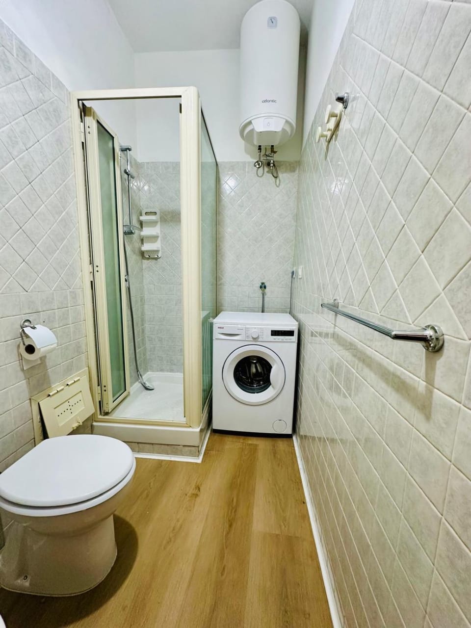 Shower, washing machine