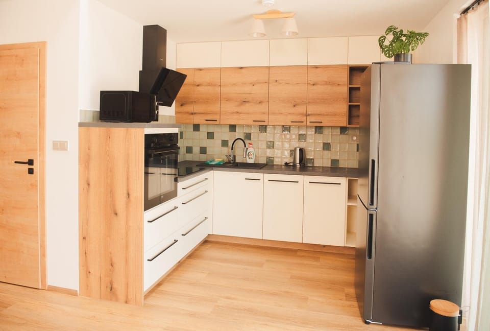 Kitchen or kitchenette, dishwasher, oven, stove