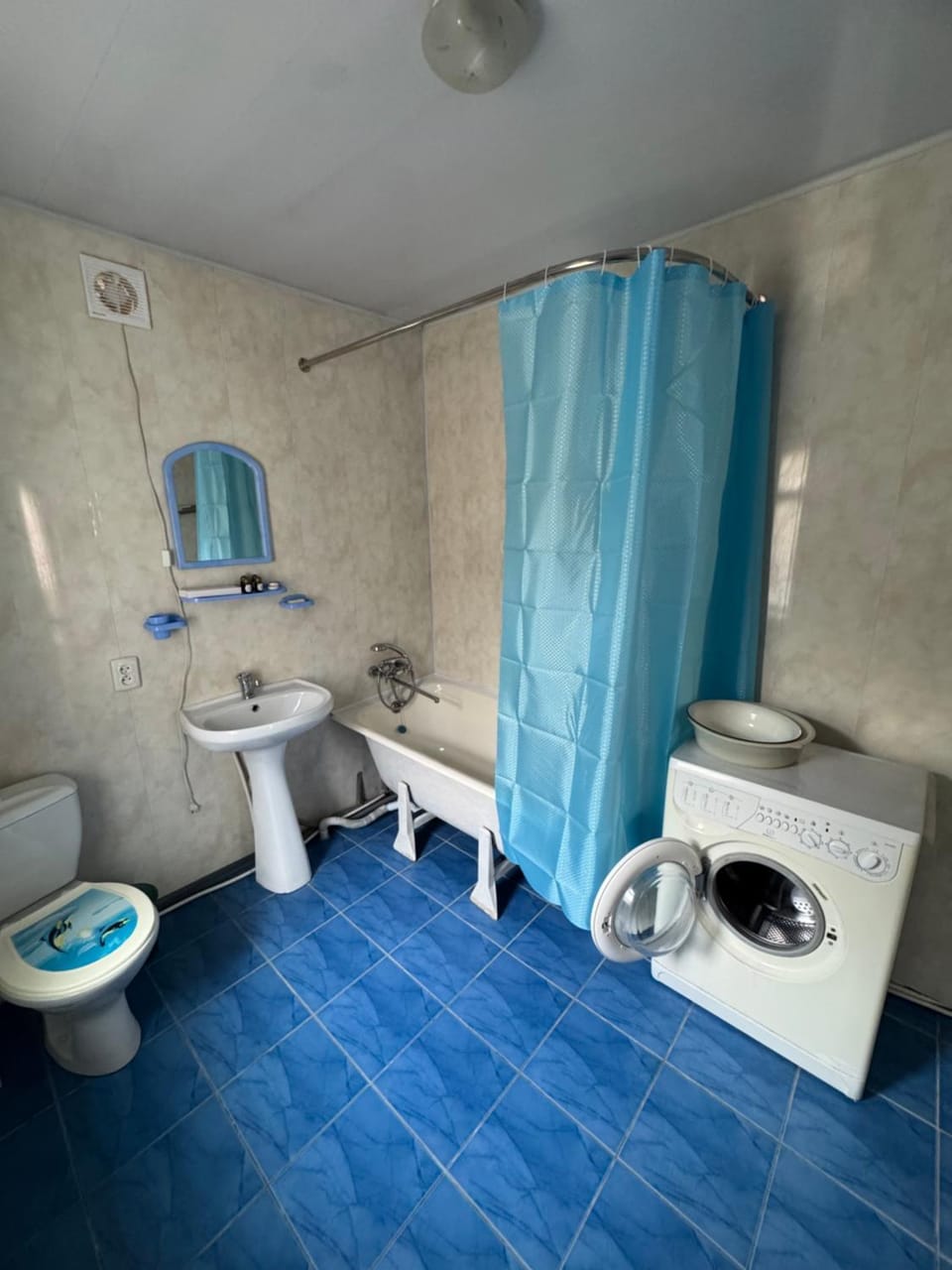 Toilet, Bathroom, washing machine