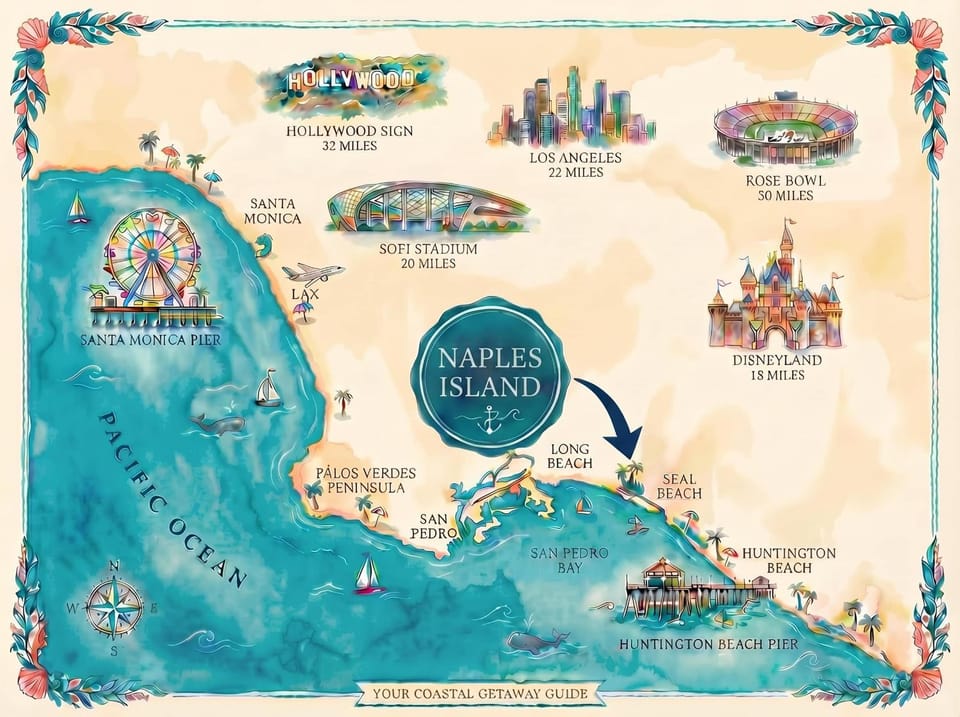 Naples Luxury Retreat - 3 BDR Stay for 6 w Rooftop Patio House in Long Beach