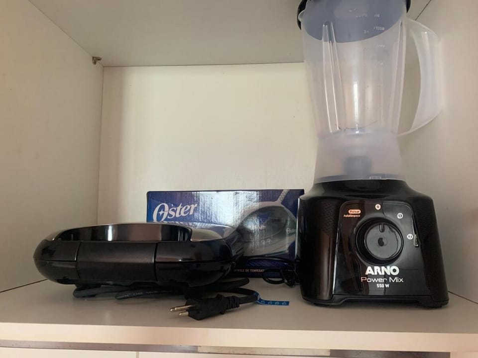 Kitchen or kitchenette, toaster