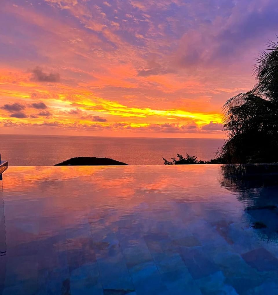 Natural landscape, Sea view, Sunset