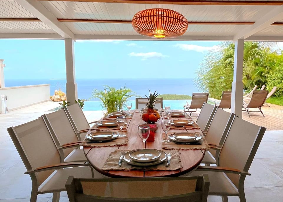 Patio, Natural landscape, View (from property/room), Dining area, Sea view