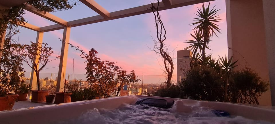 Hot Tub, Sunset