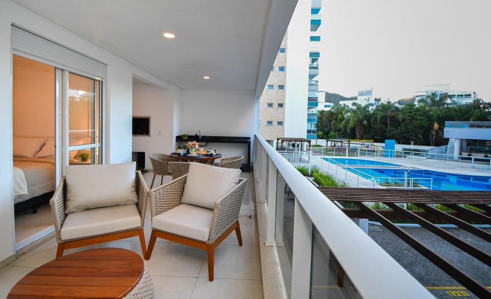BBQ facilities, Seating area, Pool view