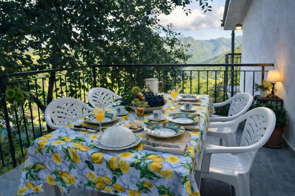 Patio, Spring, Natural landscape, Food and drinks, Mountain view