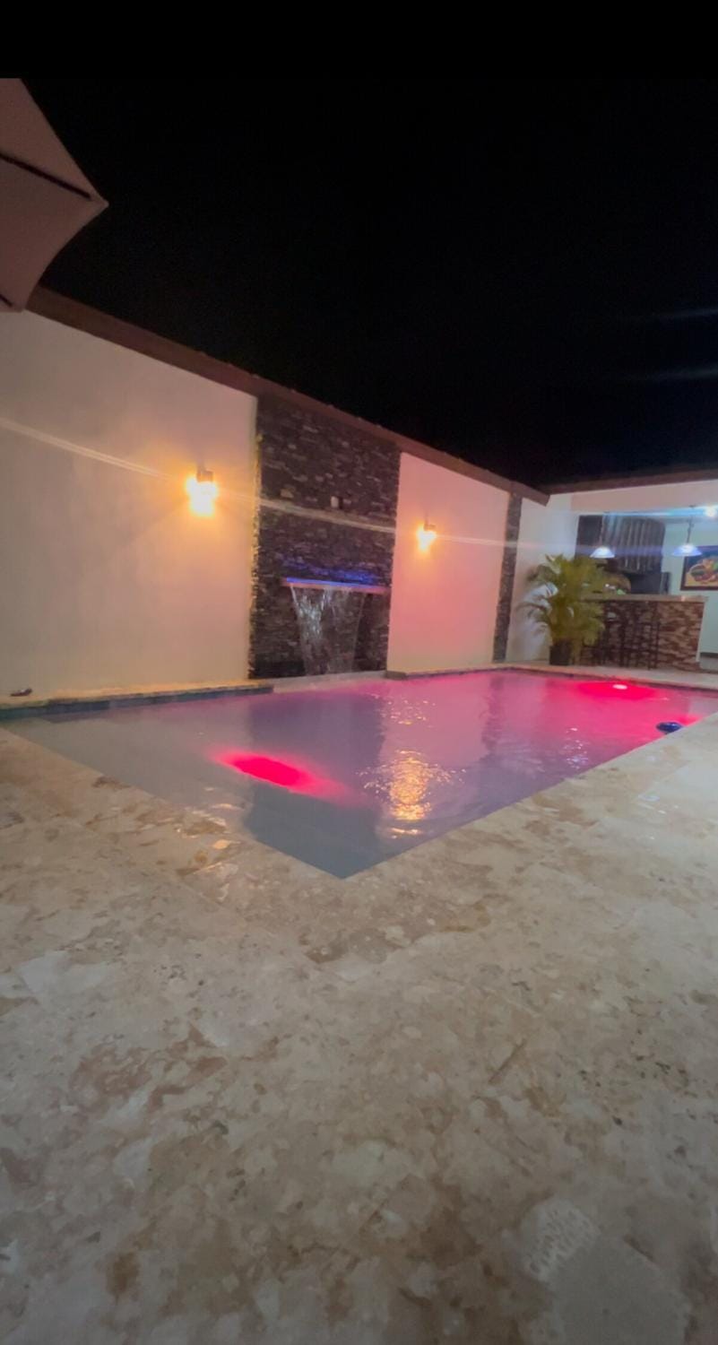 Night, Swimming pool